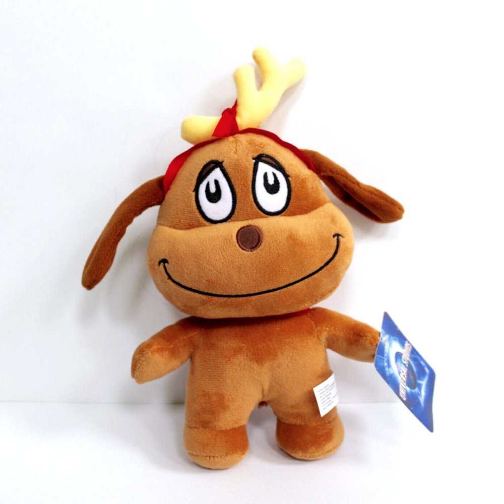 Universal Studios The Grinch Max Dog Reindeer Plush Stuffed Animal 12"